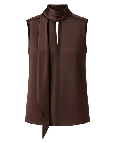 Dorothee Schumacher Sense Of Shine Blouse In Brown