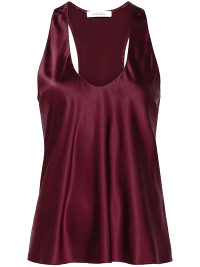 Dorothee Schumacher Sense Of Shine Tank Top In Purple