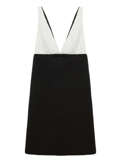 Dorothee Schumacher Emotional Essence Bow-detail Sequined Minidress In Black