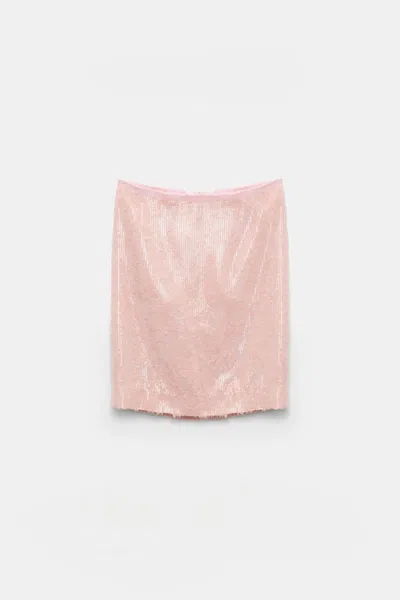 Dorothee Schumacher Sequin Pencil Skirt In Pink