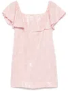 Dorothee Schumacher Sequinned Mini Dress In Pink