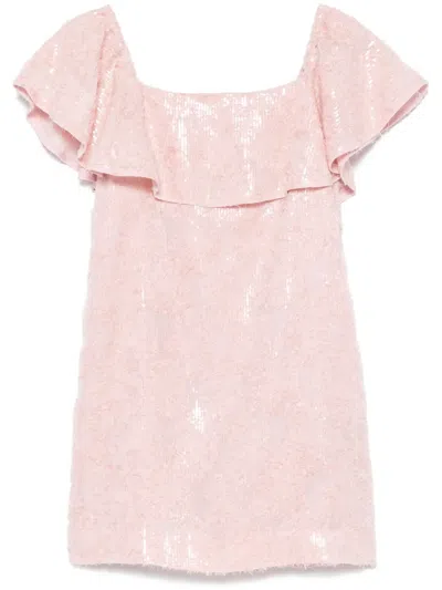 Dorothee Schumacher Sequinned Mini Dress In Pink