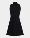 Dorothee Schumacher Sharp Ambition Double-face Knit Mini Dress In Black