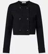 Dorothee Schumacher Sharp Ambition Wool-blend Jacket In Black