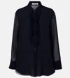 Dorothee Schumacher Silk-georgette Shirt With Ruffle Detail