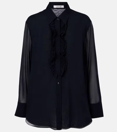 DOROTHEE SCHUMACHER SHEER DREAMS SILK CHIFFON BLOUSE