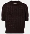 Dorothee Schumacher Sheer Softness Cable-knit Sweater In Black