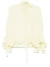 Dorothee Schumacher Sheer Twist Blouse In Yellow