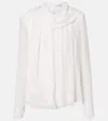 Dorothee Schumacher Sheer Twist Georgette Blouse In White