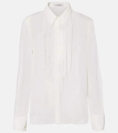 DOROTHEE SCHUMACHER SHEER TWIST GEORGETTE BLOUSE