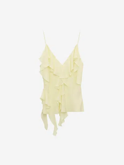 Dorothee Schumacher Sheer Twist Top In Light Yellow