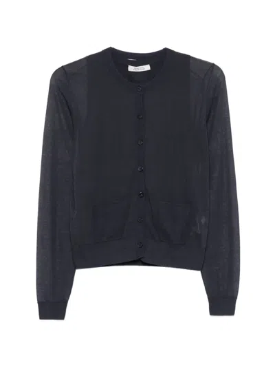 Dorothee Schumacher Sheer-knit Cardigan And Top Set In Black