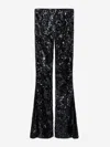 Dorothee Schumacher Bootcut Pants With Sequin Flower Design In Flower Design Made With Sequins