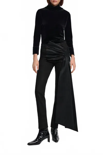 Dorothee Schumacher Shiny Moment Pants In Pure Black