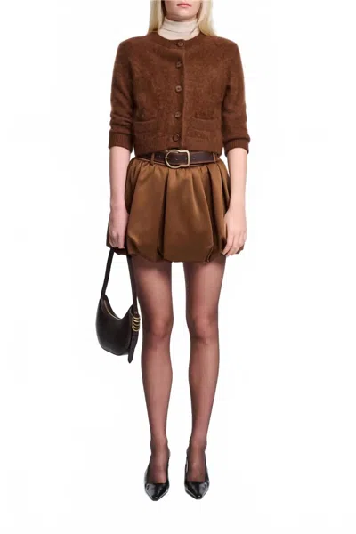 Dorothee Schumacher Mini Balloon Skirt In Duchesse In Animal Print