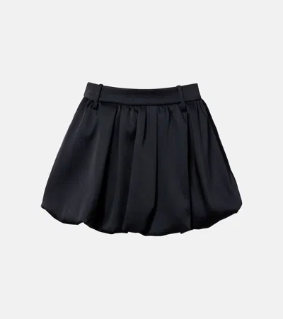 Dorothee Schumacher Shiny Statement Duchesse Miniskirt In Black