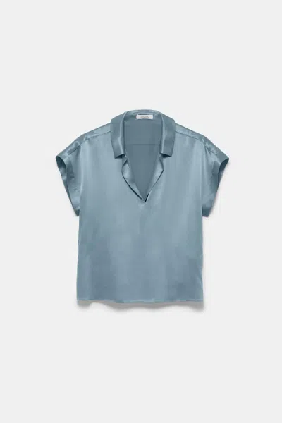 Dorothee Schumacher Silk Charmeuse Boxy Blouse