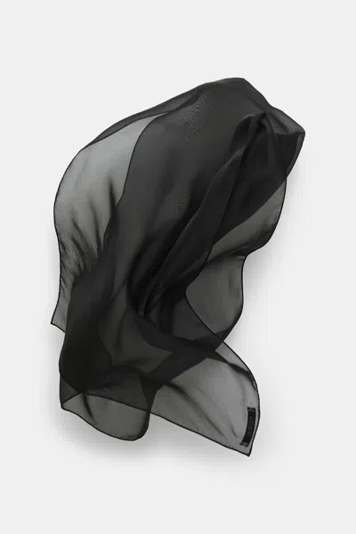 Dorothee Schumacher Silk Chiffon Scarf In Black