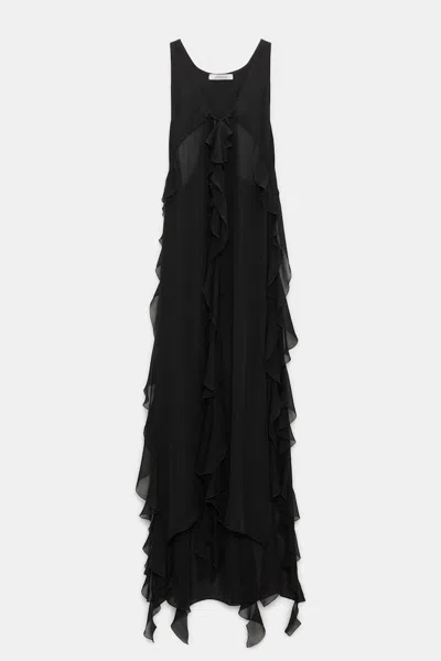 Dorothee Schumacher Silk Georgette Festival Top In Black