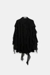 Dorothee Schumacher Silk Georgette Ruffle Blouse In Black