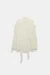 Dorothee Schumacher Silk Georgette Ruffle Blouse In White