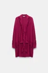 Dorothee Schumacher Ruffle-trim Georgette Mini Dress In Red