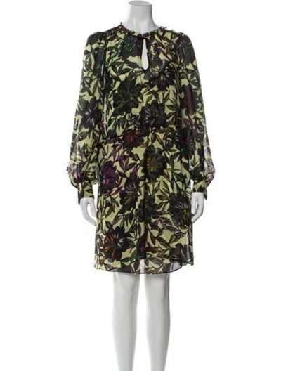 Pre-owned Dorothee Schumacher Silk Mini Dress W/ Tags In Multi
