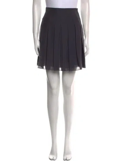 Pre-owned Dorothee Schumacher Silk Mini Skirt In Gray