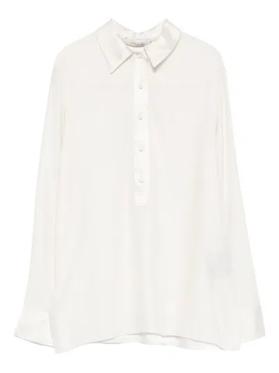 Dorothee Schumacher Silk-satin Blouse In White