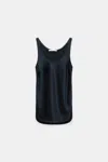 Dorothee Schumacher Silk-satin Tank Top In Blue