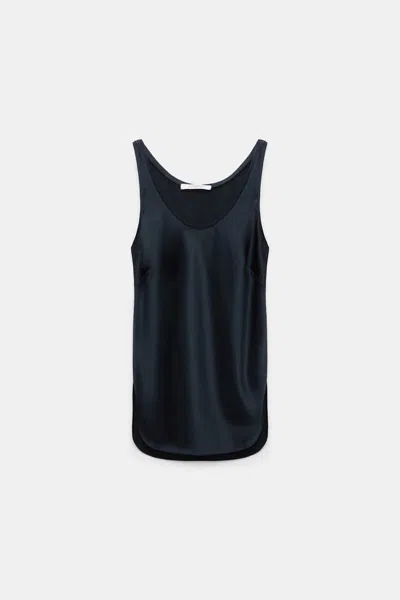 DOROTHEE SCHUMACHER SILK-SATIN TANK TOP