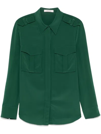 Dorothee Schumacher Silk Shirt In Green