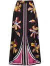 Dorothee Schumacher Flower Print Silk Twill Skirt In Multicolour