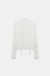 Dorothee Schumacher Silk-viscose Crãªpe De Chine Blouse In White