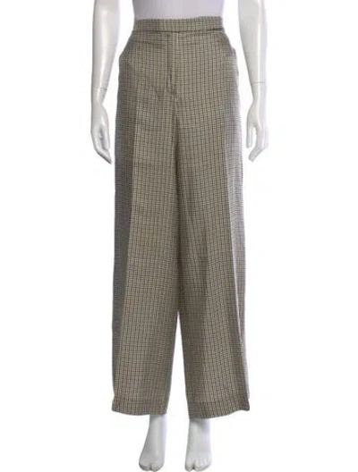 Pre-owned Dorothee Schumacher Silk Wide Leg Pants In Black