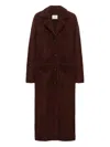 Dorothee Schumacher Single-breasted Long Coat In Brown
