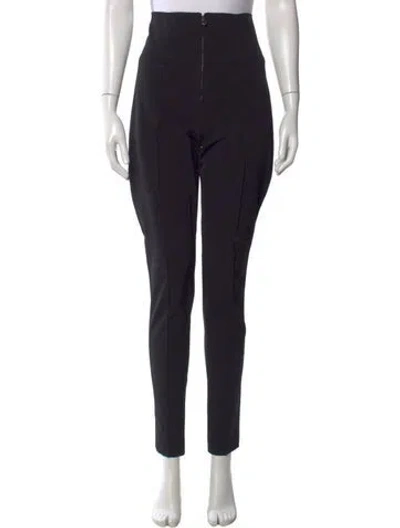 Pre-owned Dorothee Schumacher Skinny Leg Pants In Black
