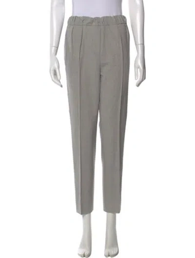 Pre-owned Dorothee Schumacher Skinny Leg Pants In Gray
