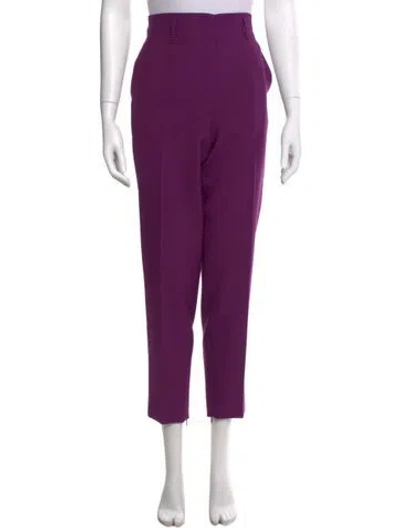 Pre-owned Dorothee Schumacher Skinny Leg Pants In Purple