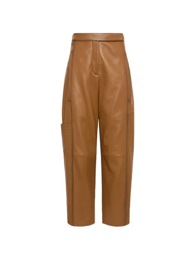 Dorothee Schumacher Sleek Statement Ii Trousers In Burgundy