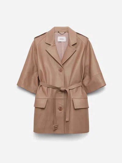 Dorothee Schumacher Sleek Statement Jacket In Brown