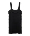 Dorothee Schumacher Emotional Essence Fringed Minidress In Black