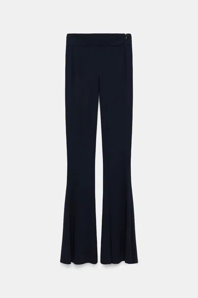 Dorothee Schumacher Slim Pants With Flared Leg In Blue