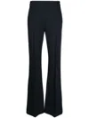 Dorothee Schumacher Slip-on Flared Trousers In Blue