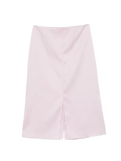 Dorothee Schumacher Slit Pencil Skirt In Pink
