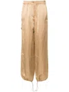Dorothee Schumacher Drawstring-cuff Trousers In Neutrals