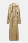 DOROTHEE SCHUMACHER SLOUCHY, DOUBLE-BREASTED TRENCH COAT