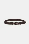 Dorothee Schumacher Soft Calf Leather Belt With D-ring Hardware In Black
