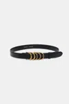 Dorothee Schumacher Soft Calf Leather Belt With D-ring Hardware In Black