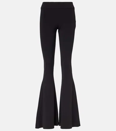 Dorothee Schumacher High-waist Wool-blend Flared Trousers In Black